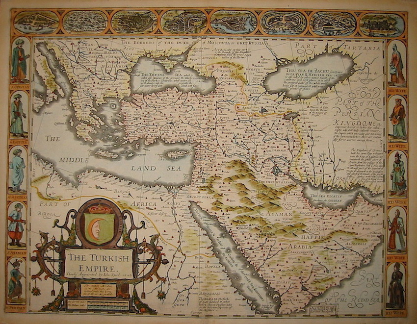 Speed John (1552-1629) The Turkish Empire. Newly Augmented by Iohn Speed 1676 1676 Londra 